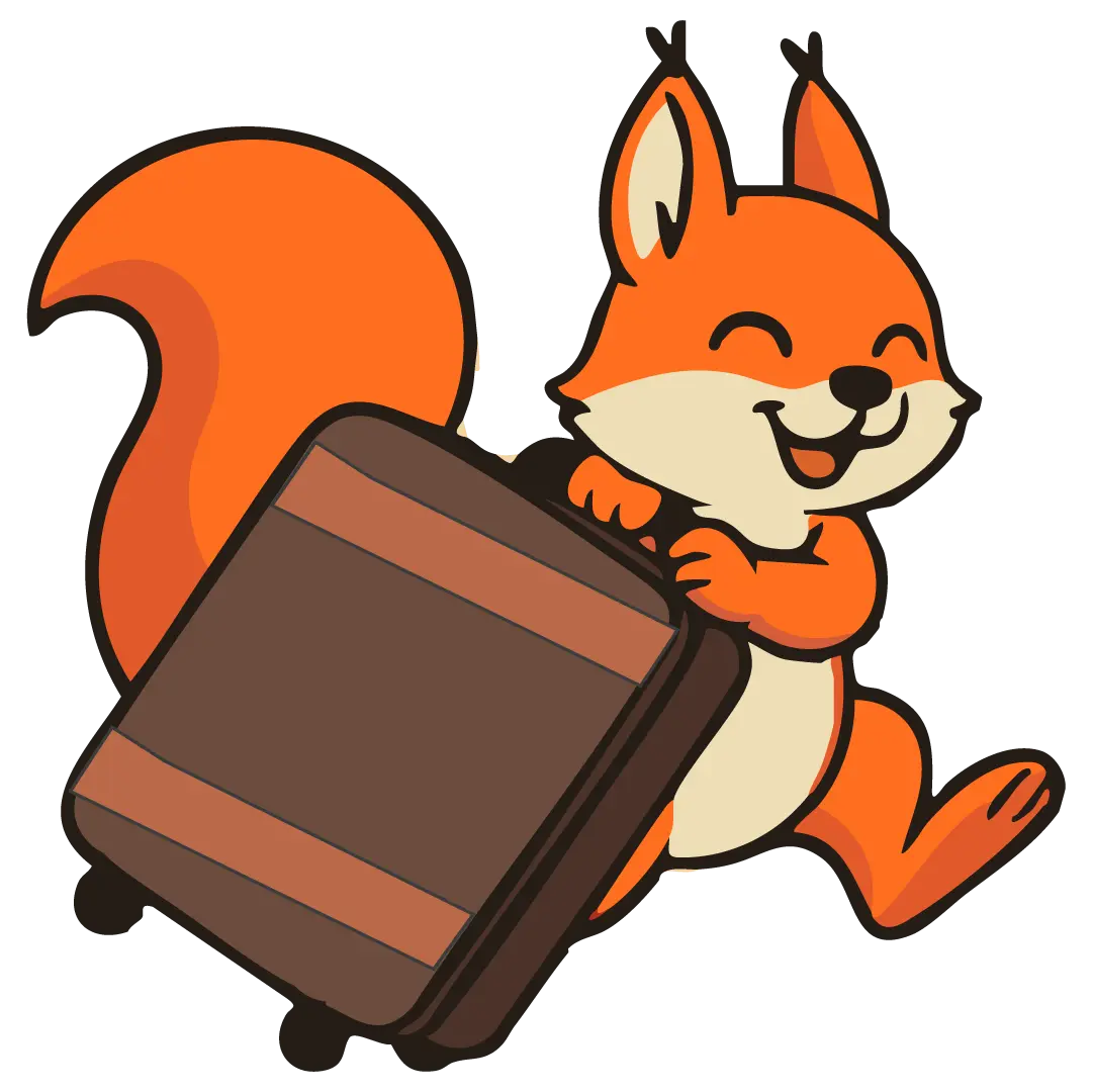 Lockey mascotte with bag